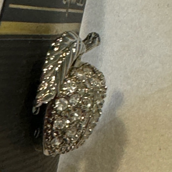 2 Lilylin Brooches—1 Apple 1 lady Bug. Lady bug has 1 jewel missing. See Pics - Picture 4 of 6